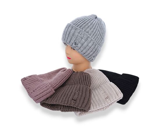 Шапка зимова жіноча KWR001-4 рвана на флісі mix р.56-60 "Angelica" недорого оптом від прямого постачальника Шапка зимова жіноча KWR001-4 рвана на флісі mix р.56-60 "Angelica" недорого оптом від прямого постачальника