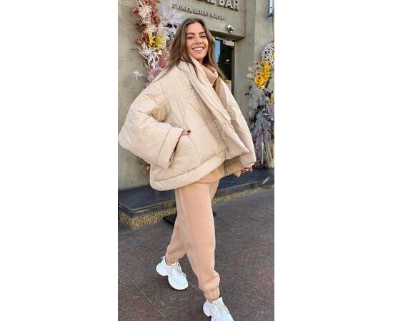 Куртка женская демисезонная L14 beige р.42-52 "Latoria" недорого оптом от прямого поставщика Фотография Куртка женская демисезонная L14 beige р.42-52 "Latoria" недорого оптом от прямого поставщика