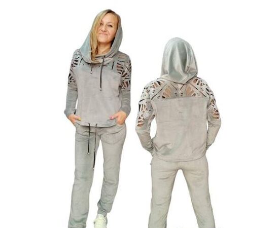 Костюм спортивный женский тёплый 568 l.grey р.2XL-4XL "LIArt" недорого оптом от прямого поставщика Фотография Костюм спортивный женский тёплый 568 l.grey р.2XL-4XL "LIArt" недорого оптом от прямого поставщика
