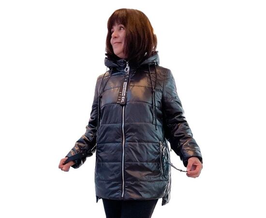 Куртка женская демисезонная 605 black р.52-58 "LIArt" недорого оптом от прямого поставщика Фотография Куртка женская демисезонная 605 black р.52-58 "LIArt" недорого оптом от прямого поставщика