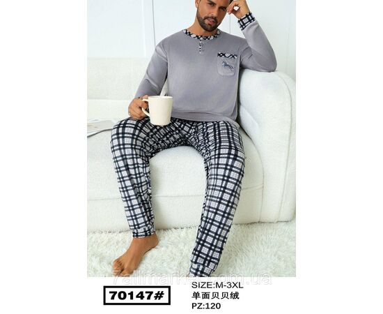 Пижама мужская с длинным рукавом размеры M-3XL  "FLOWER" недорого от прямого поставщика Фотография Пижама мужская с длинным рукавом размеры M-3XL  "FLOWER" недорого от прямого поставщика