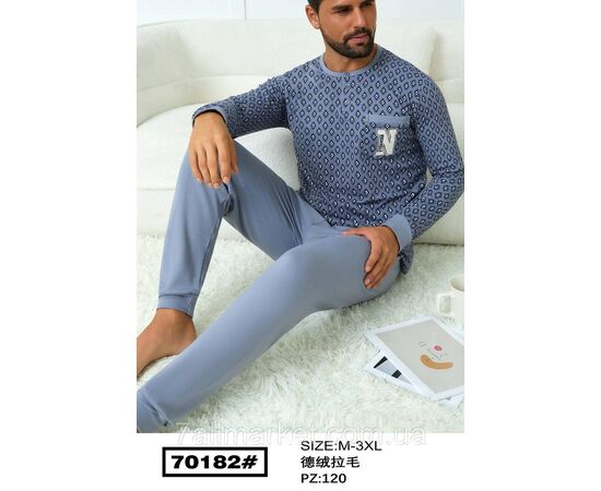 Пижама мужская с длинным рукавом размеры M-3XL  "FLOWER" недорого от прямого поставщика Фотография Пижама мужская с длинным рукавом размеры M-3XL  "FLOWER" недорого от прямого поставщика