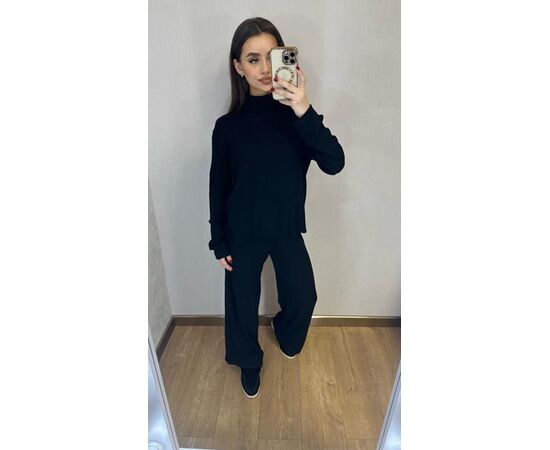 Костюм спортивний жіночий 025 black р.42-50 "VALENTINA" недорого оптом від прямого постачальника Костюм спортивний жіночий 025 black р.42-50 "VALENTINA" недорого оптом від прямого постачальника