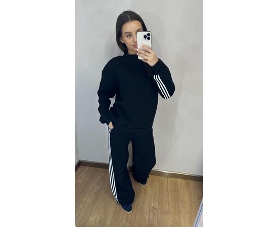 Костюм спортивний жіночий 084 black р.42-52 "VALENTINA" недорого оптом від прямого постачальника Костюм спортивний жіночий 084 black р.42-52 "VALENTINA" недорого оптом від прямого постачальника