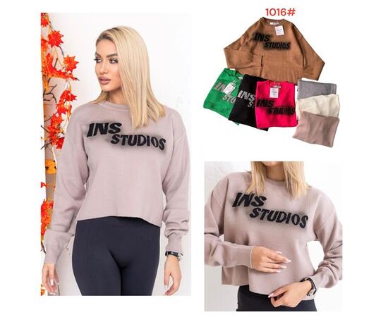 Светр жіночий 1016 mix р.46-50 "Katty" недорого оптом від прямого постачальника Светр жіночий 1016 mix р.46-50 "Katty" недорого оптом від прямого постачальника