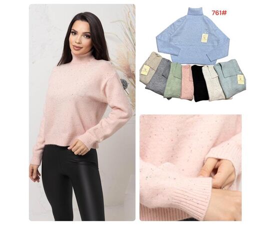 Светр жіночий 761 mix р.46-52 "Katty" недорого оптом від прямого постачальника Светр жіночий 761 mix р.46-52 "Katty" недорого оптом від прямого постачальника