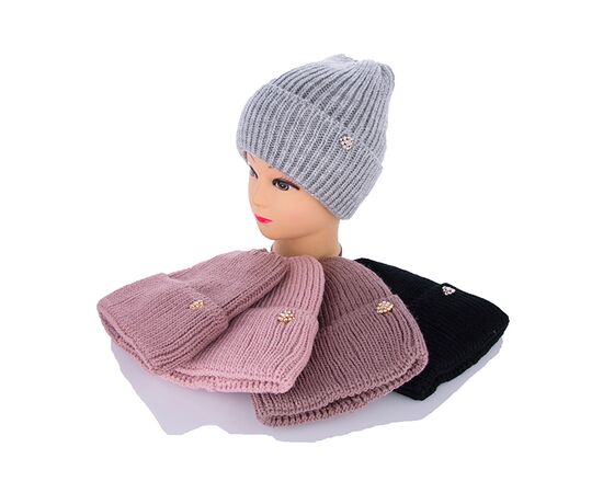 Шапка зимова жіноча KW001-6 на флісі mix р.56-60 "Angelica" недорого оптом від прямого постачальника Шапка зимова жіноча KW001-6 на флісі mix р.56-60 "Angelica" недорого оптом від прямого постачальника