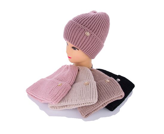 Шапка зимова жіноча KW001-7 на флісі mix р.56-60 "Angelica" недорого оптом від прямого постачальника Шапка зимова жіноча KW001-7 на флісі mix р.56-60 "Angelica" недорого оптом від прямого постачальника