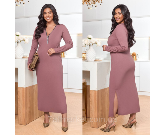 Фотография Платье женское рубчик р-ры 46-60 "LADA" купить недорого от прямого поставщика, изображение 2