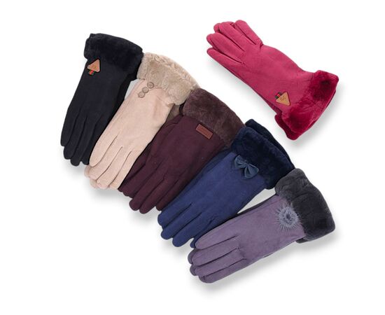 Перчатки утеплённые женские 279 mix р.S-L "YLZL" недорого оптом от прямого поставщика Фотография Перчатки утеплённые женские 279 mix р.S-L "YLZL" недорого оптом от прямого поставщика