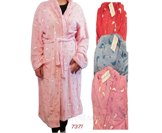 Халат жіночий домашній р-ри 48-56 (мікс кв)"NICOLAS" купити недорого від прямого постачальника, зображення 2