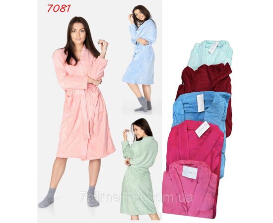 Халат жіночий домашній р-ри 48-56 (мікс кв)"NICOLAS" купити недорого від прямого постачальника, зображення 2