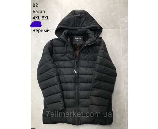 Куртка чоловіча зимова з капюшоном батал розміри 62-70 (2кв) "NEW NOCE" купити недорого від прямого постачальника, зображення 2