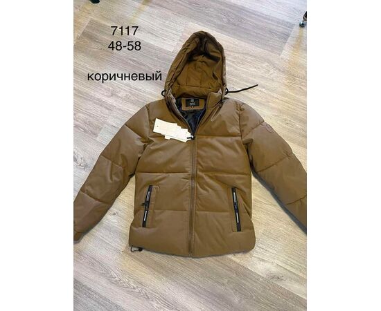 Куртка мужская зимняя 7117 brown р.48-58 "Lina" недорого оптом от прямого поставщика Фотография Куртка мужская зимняя 7117 brown р.48-58 "Lina" недорого оптом от прямого поставщика