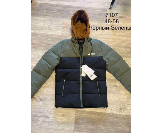 Куртка мужская зимняя 7107 black-green р.52-62 "Lina" недорого оптом от прямого поставщика Фотография Куртка мужская зимняя 7107 black-green р.52-62 "Lina" недорого оптом от прямого поставщика