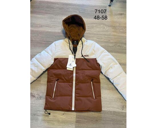 Куртка мужская зимняя 7107 white-brown р.52-62 "Lina" недорого оптом от прямого поставщика Фотография Куртка мужская зимняя 7107 white-brown р.52-62 "Lina" недорого оптом от прямого поставщика