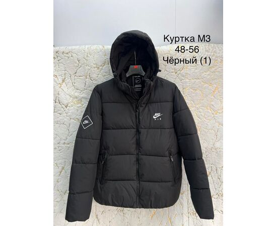 Куртка мужская зимняя M3 black р.48-56 "Lina" недорого оптом от прямого поставщика Фотография Куртка мужская зимняя M3 black р.48-56 "Lina" недорого оптом от прямого поставщика