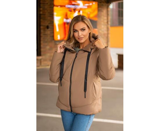 Куртка женская зимняя 207 brown р.S-L "Deliv" недорого оптом от прямого поставщика Фотография Куртка женская зимняя 207 brown р.S-L "Deliv" недорого оптом от прямого поставщика