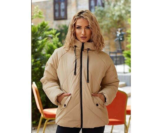 Куртка женская зимняя 295 beige р.S-L "Deliv" недорого оптом от прямого поставщика Фотография Куртка женская зимняя 295 beige р.S-L "Deliv" недорого оптом от прямого поставщика