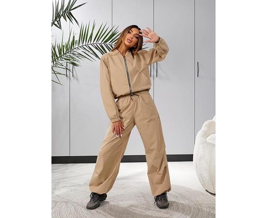 Костюм спортивный женский тёплый 702 beige р.S-XL "Deliv" недорого оптом от прямого поставщика Фотография Костюм спортивный женский тёплый 702 beige р.S-XL "Deliv" недорого оптом от прямого поставщика