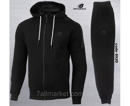 Спортивный мужской костюм на молнии NEW BALANCE размеры S-2XL (3цв) "REMAIN" недорого от прямого поставщика, изображение 2 Фотография Спортивный мужской костюм на молнии NEW BALANCE размеры S-2XL (3цв) "REMAIN" недорого от прямого поставщика, изображение 2