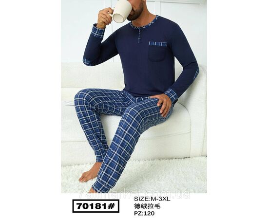 Пижама мужская с длинным рукавом на байке размеры M-3XL  "FLOWER" недорого от прямого поставщика Фотография Пижама мужская с длинным рукавом на байке размеры M-3XL  "FLOWER" недорого от прямого поставщика