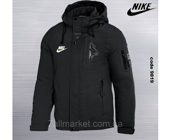 Фотография Куртка мужская зимняя с капюшоном Найк размеры 46-54 (3цв)  "REMAIN" купить недорого от прямого поставщика, изображение 3