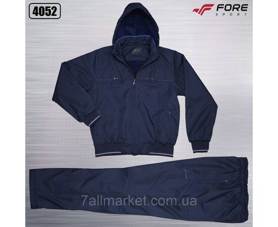 Спортивный мужской костюм плащевка на флисе FORE размеры  M-3XL (3цв) "REMAIN" купить недорого от прямого поставщика, изображение 3 Фотография Спортивный мужской костюм плащевка на флисе FORE размеры  M-3XL (3цв) "REMAIN" купить недорого от прямого поставщика, изображение 3