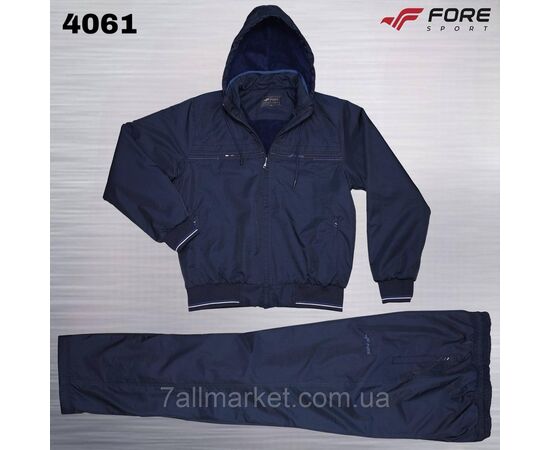 Спортивный мужской костюм плащевка на флисе FORE размеры  XL-5XL (2цв) "REMAIN" купить недорого от прямого поставщика Фотография Спортивный мужской костюм плащевка на флисе FORE размеры  XL-5XL (2цв) "REMAIN" купить недорого от прямого поставщика