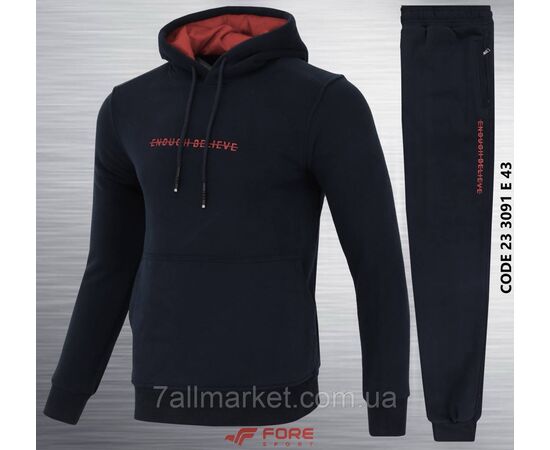 Спортивный мужской костюм на флисе FORE размеры  M-3XL (2цв) "REMAIN" купить недорого от прямого поставщика Фотография Спортивный мужской костюм на флисе FORE размеры  M-3XL (2цв) "REMAIN" купить недорого от прямого поставщика