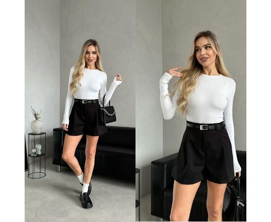 Шорты женские 6035 black р.42-48 "LINDA" недорого оптом от прямого поставщика Фотография Шорты женские 6035 black р.42-48 "LINDA" недорого оптом от прямого поставщика