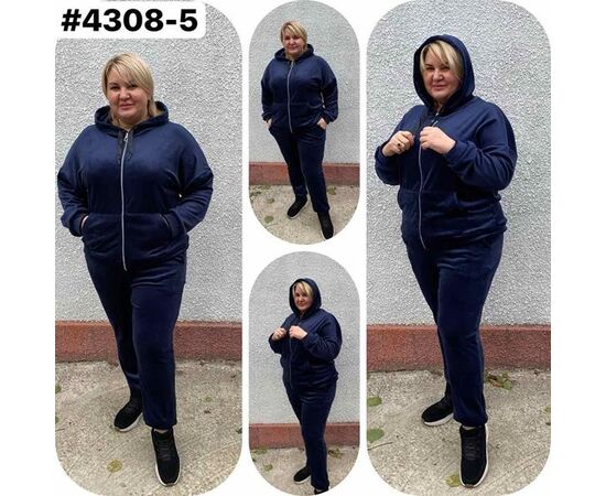 Костюм спортивный женский 4308-5 navy р.54-60 "ZLATA" недорого оптом от прямого поставщика Фотография Костюм спортивный женский 4308-5 navy р.54-60 "ZLATA" недорого оптом от прямого поставщика