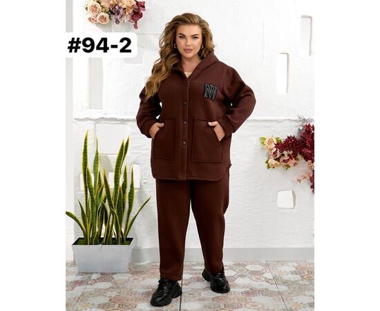 Костюм спортивный женский 94-2 brown р.50-60 "ZLATA" недорого оптом от прямого поставщика Фотография Костюм спортивный женский 94-2 brown р.50-60 "ZLATA" недорого оптом от прямого поставщика