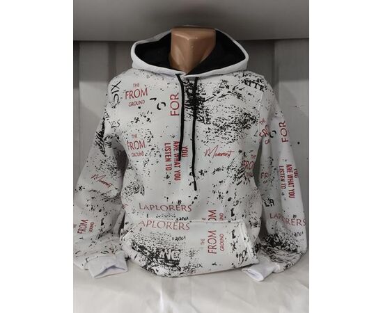 Худи мужской 1399 white р.S-2XL "RING" недорого оптом от прямого поставщика Фотография Худи мужской 1399 white р.S-2XL "RING" недорого оптом от прямого поставщика