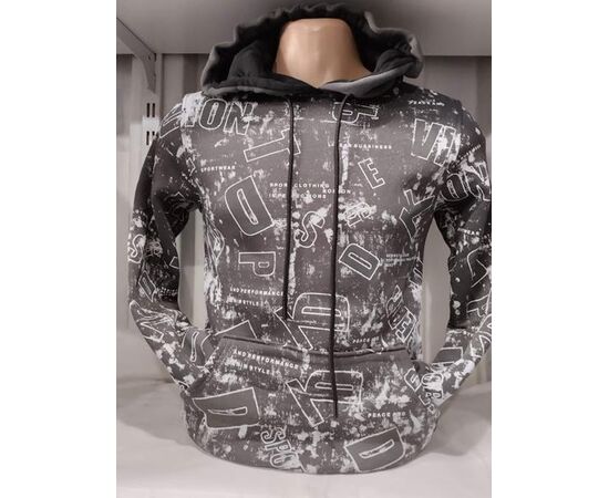 Худи мужской 1409 grey р.S-2XL "RING" недорого оптом от прямого поставщика Фотография Худи мужской 1409 grey р.S-2XL "RING" недорого оптом от прямого поставщика