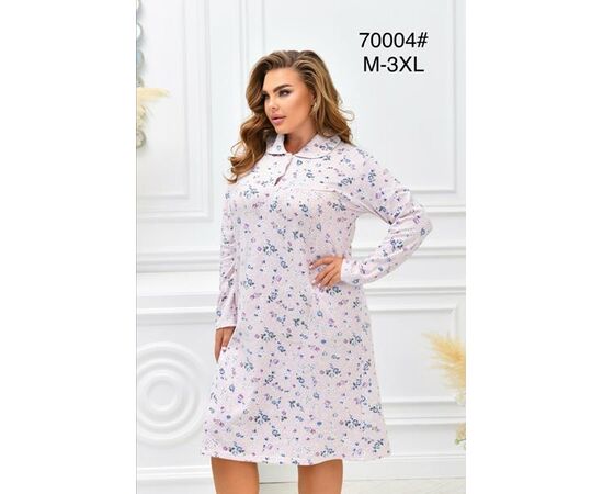 Ночнушка женская 70004 l.pink р.M-3XL "HOME STYLE" недорого оптом от прямого поставщика Фотография Ночнушка женская 70004 l.pink р.M-3XL "HOME STYLE" недорого оптом от прямого поставщика