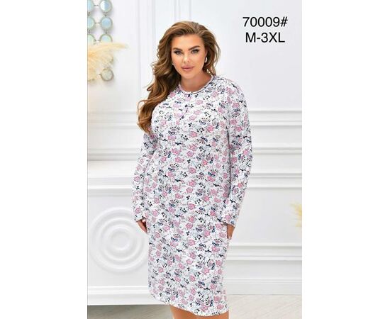 Нічня жіноча 70009 white р.52-60 "HOME STYLE" недорого оптом від прямого постачальника Нічня жіноча 70009 white р.52-60 "HOME STYLE" недорого оптом від прямого постачальника