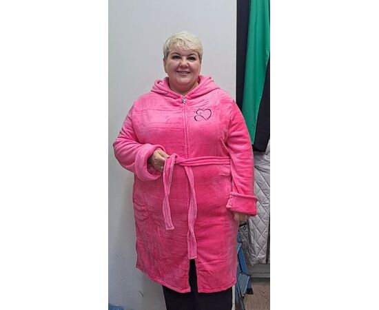 Халат жіночий теплий RL739 pink р.54-60 "HOME STYLE" недорого оптом від прямого постачальника Халат жіночий теплий RL739 pink р.54-60 "HOME STYLE" недорого оптом від прямого постачальника