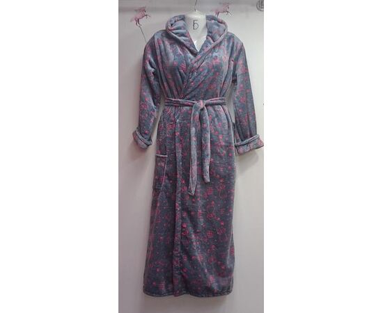 Халат жіночий теплий RL743 grey р.XL-3XL "HOME STYLE" недорого оптом від прямого постачальника Халат жіночий теплий RL743 grey р.XL-3XL "HOME STYLE" недорого оптом від прямого постачальника