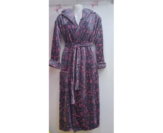 Халат жіночий теплий RL744 grey р.XL-3XL "HOME STYLE" недорого оптом від прямого постачальника Халат жіночий теплий RL744 grey р.XL-3XL "HOME STYLE" недорого оптом від прямого постачальника