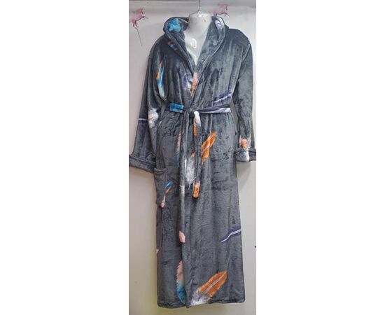 Халат жіночий теплий RL748 grey р.XL-3XL "HOME STYLE" недорого оптом від прямого постачальника Халат жіночий теплий RL748 grey р.XL-3XL "HOME STYLE" недорого оптом від прямого постачальника