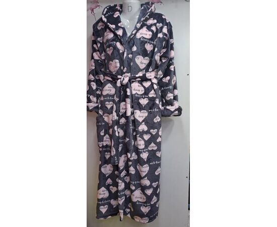 Халат жіночий теплий RL749 grey р.XL-3XL "HOME STYLE" недорого оптом від прямого постачальника Халат жіночий теплий RL749 grey р.XL-3XL "HOME STYLE" недорого оптом від прямого постачальника