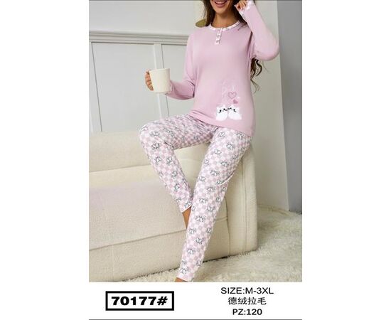 Піжама тепла жіноча 70177 pink р.M-3XL "Fili Wear" недорого оптом від прямого постачальника Піжама тепла жіноча 70177 pink р.M-3XL "Fili Wear" недорого оптом від прямого постачальника