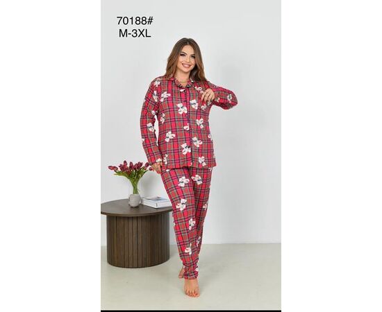 Піжама тепла жіноча 70188 red р.M-3XL "Fili Wear" недорого оптом від прямого постачальника Піжама тепла жіноча 70188 red р.M-3XL "Fili Wear" недорого оптом від прямого постачальника