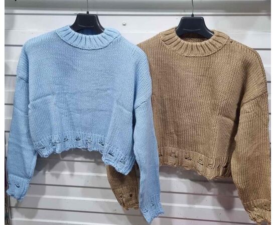 Свитер женский JL59 brown р.one size "Julia" недорого оптом от прямого поставщика Фотография Свитер женский JL59 brown р.one size "Julia" недорого оптом от прямого поставщика