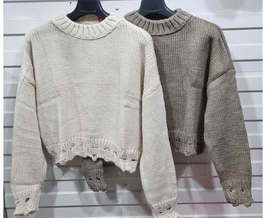 Свитер женский JL61 l.beige р.one size "Julia" недорого оптом от прямого поставщика Фотография Свитер женский JL61 l.beige р.one size "Julia" недорого оптом от прямого поставщика