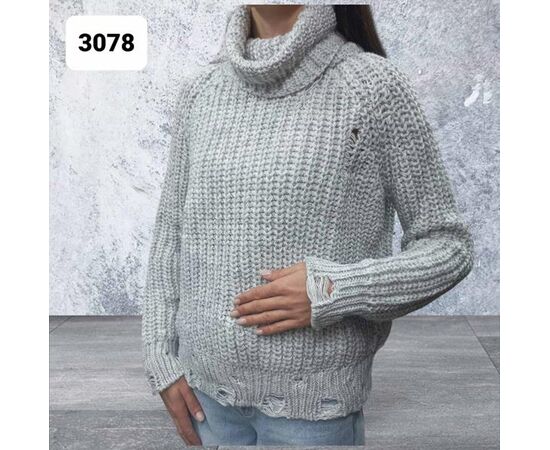 Свитер женский 3078 grey р.one size "Julia" недорого оптом от прямого поставщика Фотография Свитер женский 3078 grey р.one size "Julia" недорого оптом от прямого поставщика