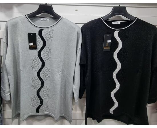 Свитер женский JL100 black р.52-54 "Julia" недорого оптом от прямого поставщика Фотография Свитер женский JL100 black р.52-54 "Julia" недорого оптом от прямого поставщика