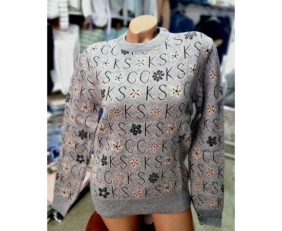 Свитер женский JL67 grey р.48-52 "Julia" недорого оптом от прямого поставщика Фотография Свитер женский JL67 grey р.48-52 "Julia" недорого оптом от прямого поставщика