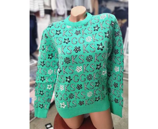 Свитер женский JL69 green р.48-52 "Julia" недорого оптом от прямого поставщика Фотография Свитер женский JL69 green р.48-52 "Julia" недорого оптом от прямого поставщика